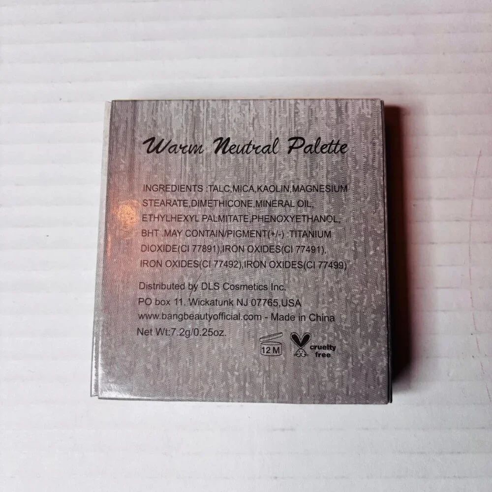BANG BEAUTY Warm Neutral Eyeshadow Palette